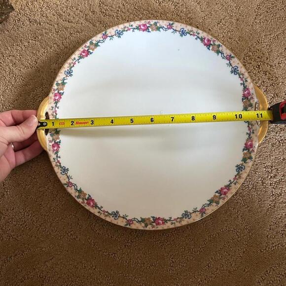Vintage Limoges C Ahrenfeldt - #AHR5 Floral Serving Tray - Picture 4 of 5